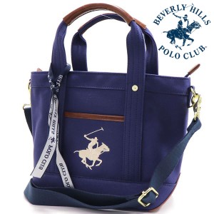 スプリングセール ビバリーヒルズポロクラブ ショルダーバッグ レディース 正規品 BEVERLY HILLS POLO CLUB ハンドバッグ 2Way ネイビー 