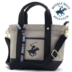 スプリングセール ビバリーヒルズポロクラブ ショルダーバッグ レディース 正規品 BEVERLY HILLS POLO CLUB ハンドバッグ 2Way グレー BH