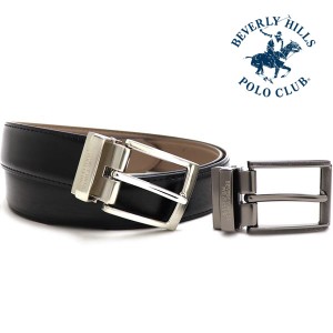 スプリングセール ビバリーヒルズ ポロクラブ ベルト バックル2本セット メンズ 正規品 BEVERLY HILLS POLO CLUB Belt ブラック BHG1000-