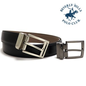 アーリーサマーセール ビバリーヒルズ ポロクラブ ベルト バックル2本セット メンズ 正規品 BEVERLY HILLS POLO CLUB Belt ブラック BHG1