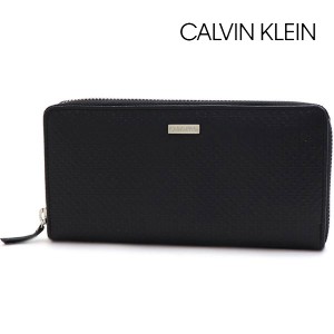 ポイント超超祭 ギフトラッピング無料 カルバンクライン 長財布 メンズ Calvin Klein ラウンドファスナー スキミング防止機能付き CK ブ