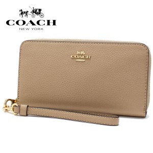 スプリングセール ギフトラッピング無料 コーチ 長財布 レディース ストラップ付き COACH Wallet ロング ジップ アラウンド ウォレット 