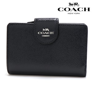 三太郎の日セール ギフトラッピング無料 コーチ 二つ折り財布 レディース COACH Wallet ミッドナイトネイビー CF233 SVBHP 