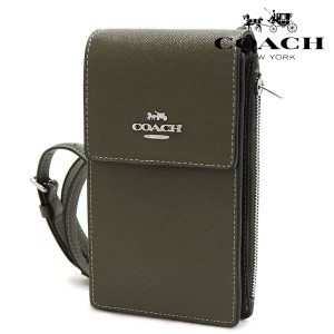 ポイント超超祭 コーチ ミニショルダーバッグ レディース COACH スマホ バッグ オリーブドラブ CM235 SVRM3 