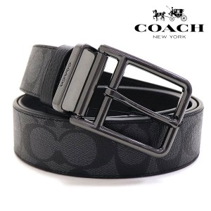 ポイント超超祭 コーチ ベルト メンズ COACH Belt リバーシブル仕様 ブラック CQ006 QBMI5  ギフトラッピング無料