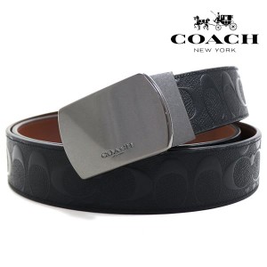 スプリングセール コーチ ベルト メンズ COACH Belt リバーシブル仕様 ブラック CQ009 QBLVW  ギフトラッピング無料