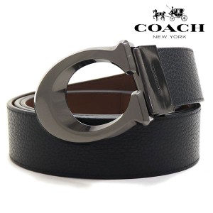 スプリングセール コーチ ベルト メンズ COACH Belt リバーシブル仕様 ブラック CQ013 QBLVW  ギフトラッピング無料