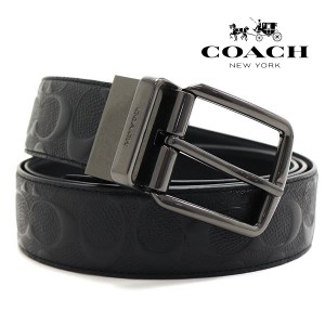 コーチ ベルト メンズ COACH Belt リバーシブル仕様 ブラック CQ024 BLK  ギフトラッピング無料