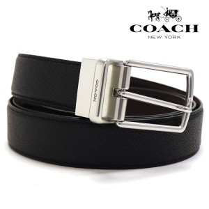 コーチ ベルト メンズ COACH Belt リバーシブル仕様 ブラック CQ027 AQ0  ギフトラッピング無料