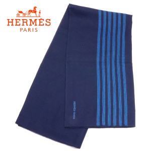 ポイント超超祭 エルメス ストール マフラー レディース HERMES Stall カシミヤ シルク ブルー系 269012S 05