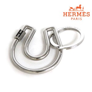 エルメス キーホルダー レディース HERMES Key ring キーリング ホース 馬 シルバー ブラック FER A CHAVAL  ギフトラッピング無料