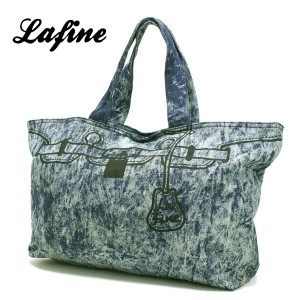 ラファイン トートバッグ レディース LaFine ロサンゼルス発ブランド 海外セレブ ウォッシュデニム TBC1048 DENIM