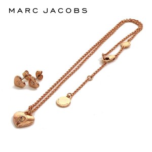 週末セール マークジェイコブス ネックレス ピアス レディース セット MARC JACOBS アクセサリー ハート アンド スター ハート ネックレ