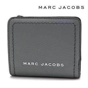 ポイント超超祭 ギフトラッピング無料 マークジェイコブス 二つ折り財布 レディース MARC JACOBS Wallet グレー S101L01SP21 034