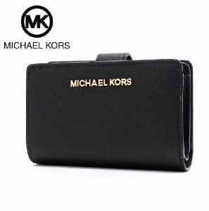 三太郎の日セール ギフトラッピング無料 マイケルコース 財布 レディース MICHAEL KORS Wallet 二つ折り財布 35F7GTVF2L BLACK