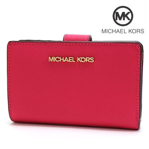 スプリングセール マイケルコース 二つ折り財布 レディース MICHAEL KORS Wallet エレクトリック ピンク 35F7GTVF2L EPINK  ギフトラッピ