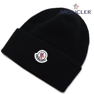 モンクレール ニットキャップ レディース MONCLER アウター ニット帽 ブラック 3B000 54 M1900 999 