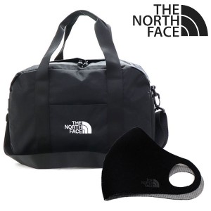 セットでお得 ザ ノースフェイス マスクセット ボストンバッグ THE NORTH FACE 2Way ショルダーバッグ ブラック NN2FP50A BLK 