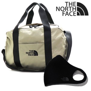 セットでお得 ザ ノースフェイス マスクセット ボストンバッグ THE NORTH FACE 2Way ショルダーバッグ ベージュ NN2FP50B DBE 