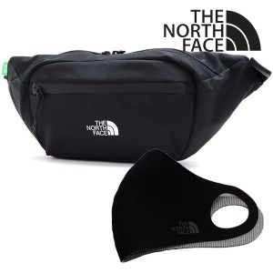 連休セール ザ ノースフェイス ボディバッグ マスクセット メンズ レディース THE NORTH FACE ウエストバッグ NN2HQ02A BLK 