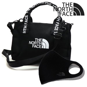 週末セール ザ ノースフェイス ミニショルダーバッグ マスクセット レディース メンズ THE NORTH FACE 2Way ハンドバッグ NN2PP75J BLK 