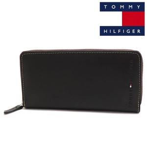 アーリーサマーセール トミーヒルフィガー 長財布 メンズ TOMMY HILFIGER Wallet ラウンドファスナー ブラウン 31TL13X015 200  ギフトラ