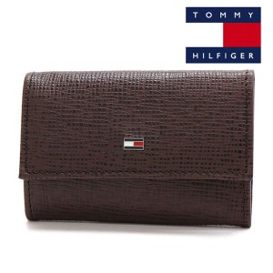 週末セール ギフトラッピング無料 トミーヒルフィガー キーケース メンズ 小銭入れ付き TOMMY HILFIGER Wallet ブラウン 31TL170006 200