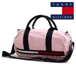 スプリングセール トミーヒルフィガー ショルダーバッグ レディース メンズ TOMMY HILFIGER 2way ボストンバッグ  旅行バッグ ピンク 695