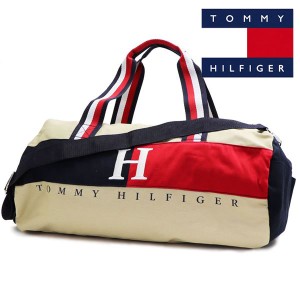 週末セール トミーヒルフィガー ショルダーバッグ レディース メンズ TOMMY HILFIGER 2way ボストンバッグ  旅行バッグ ベージュ 69J1651