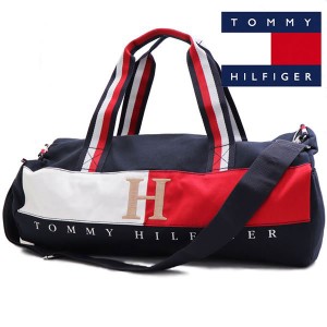 ポイント超超祭 トミーヒルフィガー ショルダーバッグ レディース メンズ TOMMY HILFIGER 2way ボストンバッグ  旅行バッグ ネイビー 69J