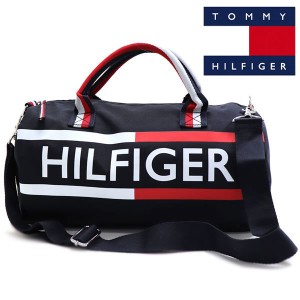 ポイント超超祭 トミーヒルフィガー ショルダーバッグ レディース メンズ TOMMY HILFIGER 2way ボストンバッグ  旅行バッグ ネイビー 69J