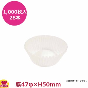 ナニワ紙工 グラシンカップケース 浅口 15A 底47φ×H50mm 1,000枚入×28本（送料無料、代引不可）