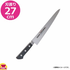 河村刃物 堺菊守 SKKバナジウム鋼 口金付・本刃付 筋引 27cm（送料無料、代引OK）