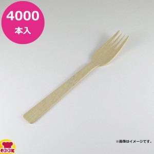 大月 17cm竹製フォーク(裸) 4000本入（送料無料、代引不可）