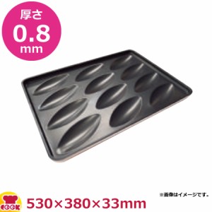 パシフィック洋行 6取塩バターパン天板 530×380×H33mm PYJ006（送料無料、代引不可）