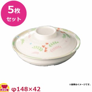 スリーライン レンジ再加熱対応メラミン食器 ネオエレックス 蓋 M-902NEA 5枚セット（送料無料、代引OK）