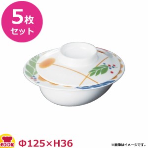 スリーライン メラミンエックス 自助食器 ペタロ 熱風再加熱対応 小鉢 蓋 M-129REP×5（代引OK）