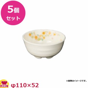 スリーライン レンジ対応メラミン食器 ネオエレックス 丸小鉢 身 M-911NEAS 5個セット（送料無料、代引OK）