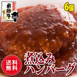 父の日 ハンバーグ 肉 ギフト【6個まとめ買い】  飛騨牛煮込みハンバーグ 240g×6個  贈答品 グルメ ギフト プレゼント のしOK 牛肉 和牛