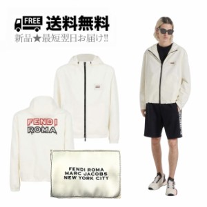 FENDI × MARC JACOBS フェンディ マークジェイコブズ ウィンドブレーカー コラボ ジャケット ロゴ イタリア製 FW1088ANG5F0RQ0 新品 ★ 