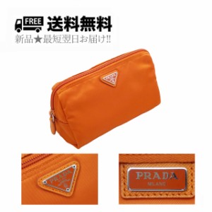 PRADA プラダ ナイロン 化粧 ポーチ 定番 1NA693 3BQP F0S73 TESSUTO 新品 ★ PAPAYA E601..