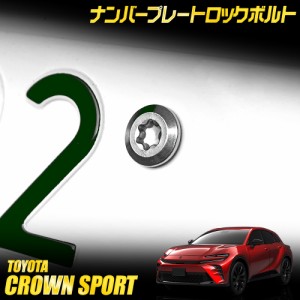 [今だけポイント10倍]クラウンスポーツ 適合 ナンバープレート ロックボルト M6 x 22.2mm ナンバープレート用 3本セット 専用レンチ付き 