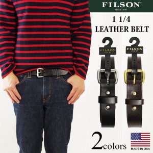 フィルソン FILSON 1 1/4インチ レザーベルト (アメリカ製 米国製 LEATHER BELT）