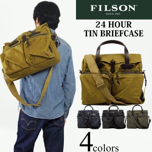 フィルソン FILSON 24アワー ティン ブリーフケース ｜ メンズ ショルダーバッグ ビジネスバッグ 24 HOUR TIN BRIEFCASE 綿 コットン100