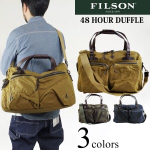 フィルソン FILSON 48アワー ダッフルバッグ ｜ メンズ ボストンバッグ ショルダーバッグ 鞄 かばん 48-HOUR DUFFLE 15オンスオイルドキ