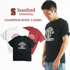 STANFORD UNIVERSITY オフィシャルロゴTシャツ チャンピオンボディ（メンズ S-XXL Champion カレッジTシャツ スタンフォード大学 海外買