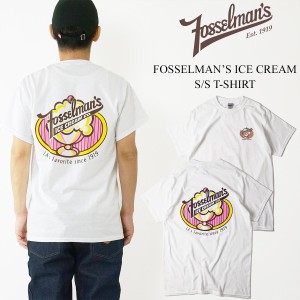 フォッセルマンズアイスクリーム プリントTシャツ (メンズ レディース ユニセックス S-XXL 海外買い付け ご当地 Tシャツ FOSSELMAN’S IC