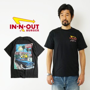 インアンドアウトバーガー 半袖 Tシャツ 2012 レトロストア ナンバー1 ブラック (父の日 メンズ S-XXL In-N-Out Burger ご当地Tシャツ 海