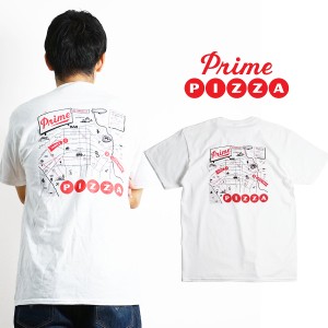 プライムピザ Prime PIZZA 半袖 Tシャツ マップ(メンズ S-XXXL Prime PIZZA ご当地Tシャツ 海外買い付け)
