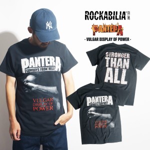 ロッカビリア ROCKABILIA バンドTシャツ パンテラ ヴァルガーディスプレイオブパワー ｜ メンズ S-XXL バンドT ロックT PANTERA